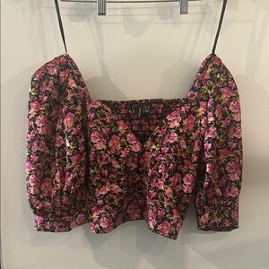 Vero Moda Floral Puff Sleeve Top